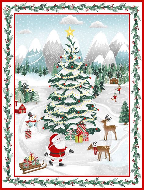 modern metallic christmas fabric|vintage christmas fabric panels.